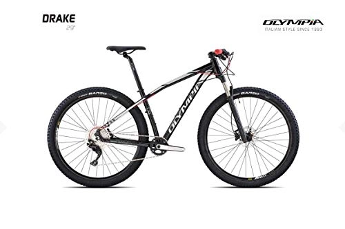 Mountain Bike : Cicli Puzone DRAKE-29 Alp Disc RST Blaze RL Gamma 2019 (Nero Bianco, 47 CM - L)