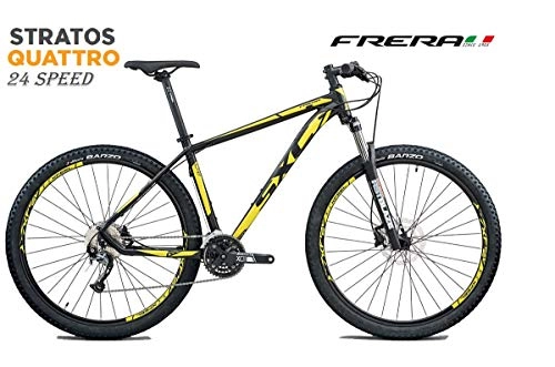 Mountain Bike : Cicli Puzone FRERA Stratos Quattro 24V Gamma 2019 (Nero Giallo, 47 CM - M)