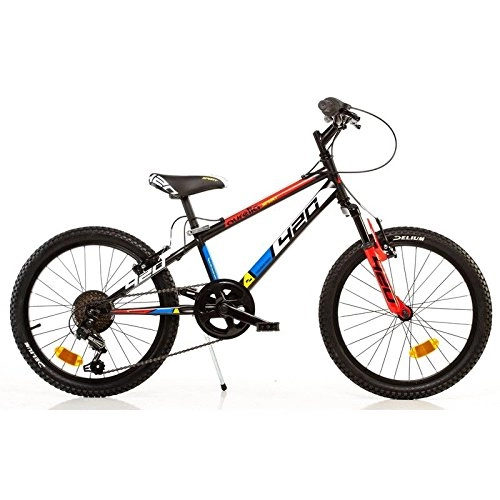 Mountain Bike : Dino Bikes 420 US serie MTB bicicletta 20 con cavallo, freni V-brake e forcella con sospensione per ragazzi da 8 a 10 anni