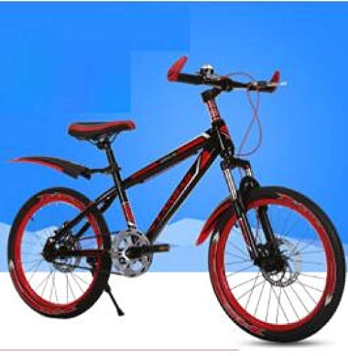 Mountain Bike : Domrx Nuovo Stile Mountain Bike Ammortizzatore da 20 Pollici Freno a Due Dischi Bicicletta da Strada per Bambini-Rosso