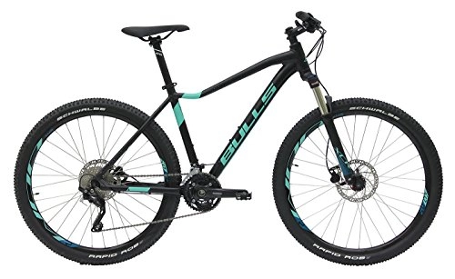 Mountain Bike : Donna Bicicletta 27.5 pollici nero – Bulls Jinga Mountain Bike – SHIMANO DEORE XT Deragliatore Posteriore 30 velocità, nero, 37 cm