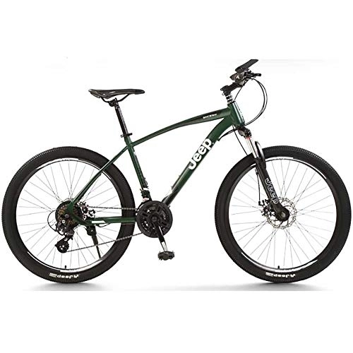 Mountain Bike : DULPLAY Mountain Bike, Unisex 24 velocità Freni A Doppio Disco D'urto Adulto Bicicletta, Lusso Bike da Strada Pneumatico Grasso Telaio in Alluminio B 27.5inch(170-190cm)