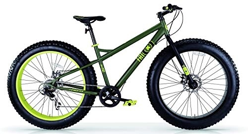Mountain Bike : Fat X 26 pollici 44 cm Uomo 7 G disco verde militare