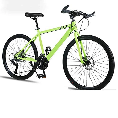 Mountain Bike : FingerAnge Mountain Bicycle 26 Pollici a 21 velocità con Freni a Doppio Disco per Studenti Adulti Green