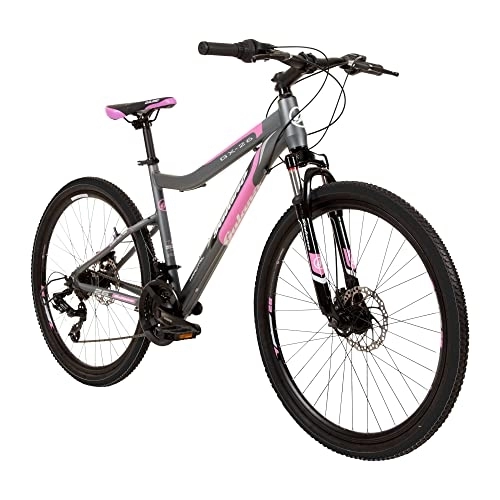 Mountain Bike : Galano GX-26 - Mountain bike Hardtail da 26", per donna / ragazzo, 44 cm, colore: grigio / rosa