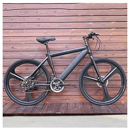 Mountain Bike : GAOTTINGSD - Bicicletta da mountain bike per adulti per mountain bike da uomo, da donna, con ruote da 26 pollici, con doppio freno a disco regolabile, colore: nero, dimensioni: 27 velocità)
