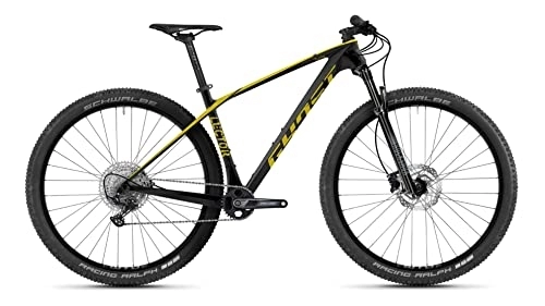 Mountain Bike : Ghost Lector LC 29R Mountain Bike 2022 (S / 42 cm, Black / Kiwi - Glossy)