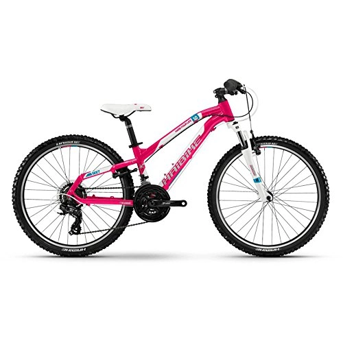 Mountain Bike : Haibike Bici bambina SEET HardFour Life 1.0 24" 21-Velocità taglia 30 rosa 2018 (Bambino) / Bike junior SEET HardFour Life 1.0 24" 21-Speed size 30 pink 2018 (Kid)