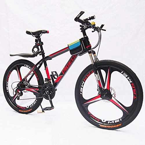 Mountain Bike : HECHEN Mountain Bike monocarrello - Freni a Doppio Disco Ammortizzatore per Bicicletta da 26 Pollici per Adulti - Cerchio in Lega di Alluminio