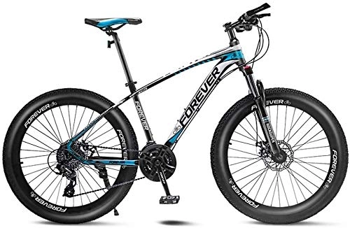 Mountain Bike : HFFFHA Mountain Bike in Alluminio Leggero Telaio Anteriore Freni a Disco Sospensione 21 MTB velocità Mens Biciclette (Size : 27 Speed)