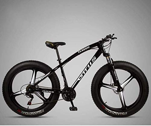 Mountain Bike : HYCy Mountain Bike Bicicletta per Adulti, 26 × 4.0 Pollici Bicicletta MTB Fat Tire, Telaio in Acciaio al Carbonio Ad Alta Resistenza, Forcella Anteriore Ammortizzante E Doppio Freno a Disco