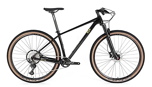 Mountain Bike : ICE MT10 - Mountain bike con telaio in fibra di carbonio, gruppo Sram SX, colore: nero (19")