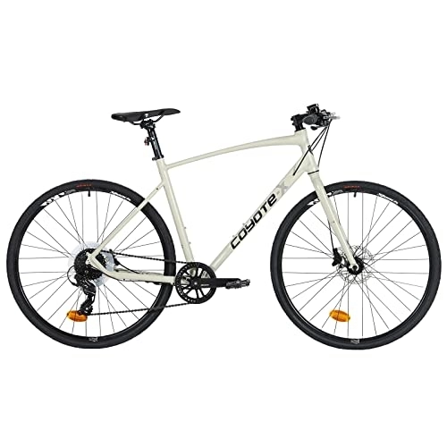 Mountain Bike : Insync Bikes Coyote X-Wallstreet Gent 15x700 21spd, in Lega, Freno a Disco, Bicicletta, Urbano, Ibrido Uomo, Bianco Sporco, 15 inch Frame