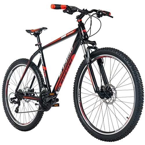 Mountain Bike : KS Cycling, Mountain bike Hardtail 27, 5'' Morzine nero rosso Unisex adulto, 27, 5 Zoll, 48 cm