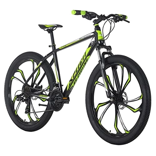 Mountain Bike : KS Cycling, Mountain bike Hardtail 27, 5'' Xplicit nero / verde 21 marce RH 46 Unisex adulto, 27, 5 Zoll, 46 cm
