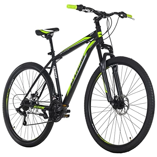 Mountain Bike : KS Cycling, Mountain bike Hardtail Catappa nero / verde RH Unisex adulto, 29 Zoll, 46 cm