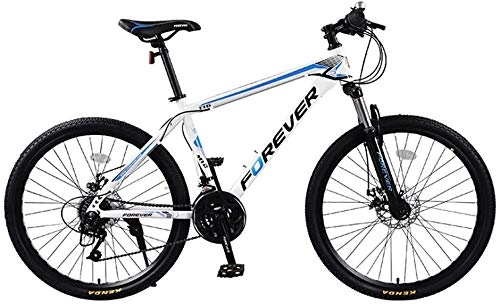 Mountain Bike : LAZNG 26-inch 24-velocit Mountain Bike for Adulti, Bike Shift / Sospensione Anteriore Forcella / Doppio Freno a Disco della Bici di Montagna degli Uomini for Un Percorso, Trail e Montagne
