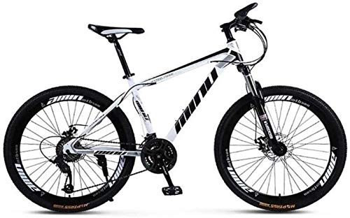 Mountain Bike : LBWT 26inch Mountain Bike, Alta Acciaio al Carbonio, 21 / 24 / 27 / 30 velocità, con Freni A Disco E Forcella Ammortizzata, Regali (Color : B, Size : 27 Speed)