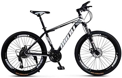 Mountain Bike : LBWT Outdoor MTB Bike, Adulto 26inch Mountain Bike, Ad Alta Acciaio al Carbonio Telaio, con Freni A Disco E Forcella della Sospensione, Articoli da Regalo (Color : A, Size : 27 Speed)