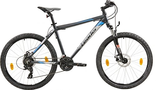 Mountain Bike : leader manta-suntour 66 cm 48 cm uomo 21SP freno a disco grigio