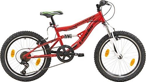 Mountain Bike : leader no limit 50, 8 cm 30 cm ragazzi 6SP RIM freni rosso