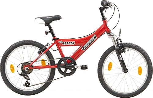 Mountain Bike : leader Thunder 50, 8 cm 28 cm ragazzi 6SP RIM freni rosso