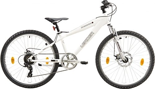 Mountain Bike : leader Voyager 66 cm 35 cm Men 8SP freno a disco, colore: Bianco opaco