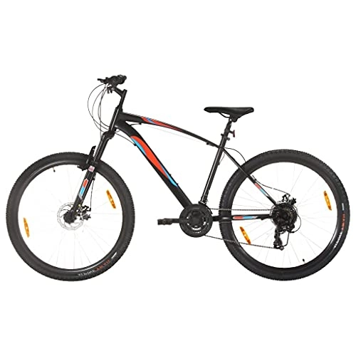 Mountain Bike : LINWXONGQP Materiale Telaio / Forcella: Acciaio Mountain Bike 21 Speed 29" Ruote 48 cm Telaio Nero Ricreazione all'aperto