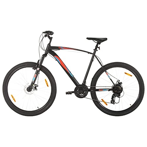 Mountain Bike : LINWXONGQP Materiale Telaio / Forcella: Acciaio Mountain Bike 21 Speed 29" Ruote 53 cm Telaio Nero Ricreazione all'aperto
