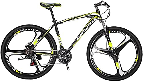 Mountain Bike : Luomei Mountain Bike X1 21 velocità 27, 5 Pollici a 3 Razze con Doppia Sospensione