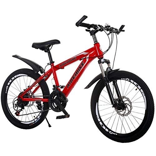 Mountain Bike : Lxyxyl Mountain Bike A Doppia Sospensione - Kit Spostamento Forcella Ammortizzatore Telaio in Acciaio al Carbonio 20, 22 Pollici for Bambini, Giovani, Studenti (Size : 20)