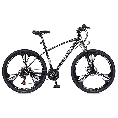Mountain Bike : LZZB Mountain Bike Bicicletta a 24 velocità Ruote da 27, 5 Pollici Bici con Freno a Doppio Disco per Adulti Uomo Donna (Taglia: 24 velocità, Colore: Blu) / nero / 24 velocità