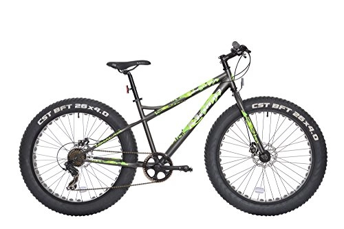 Mountain Bike : Maino Himalaya, Bicicletta MTB Fat Unisex – Adulto, Antracite, 43