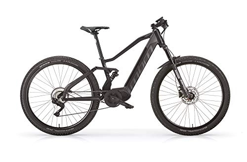 Mountain Bike : MBM E Hyperion MTB 29 Full S 14AH, Bici Unisex Adulto, Nero A01, 50