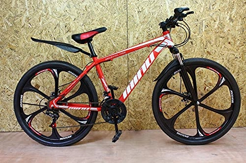 Mountain Bike : Mountain Bike - 2021 per uomo e donna Junior 26'' Ruota 21 Velocità - Colore Rosso