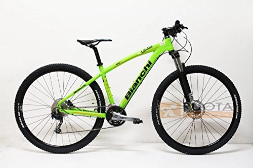 Mountain Bike : Mountain Bike 29" Bianchi Kuma 29.1 Deore / Alivio 3x9 Verde acido, nero / CK opaco Mis. 48 (L)