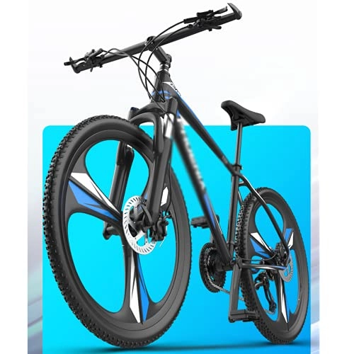 Mountain Bike : Mountain Bike Bicicletta MTB Mountain Bike Per Gioventù / Adulto Con Cornice In Lega Di Alluminio Bicicletta Da Strada Per Adulti Con 27 Velocità Smooth Shifting Blocco Ammort(Size:27 Speed, Color:Blu)