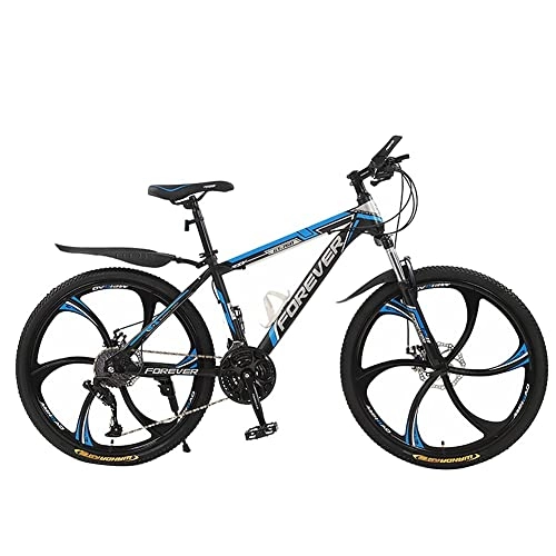 Mountain Bike : Mountain Bike da 26 Pollici Bici Bicicletta MTB, 21 velocità, Sospensione Completa, Telaio in Acciaio ad Alto Tenore di Carbonio Addensato, Adatto per Altezza 165~180 cm