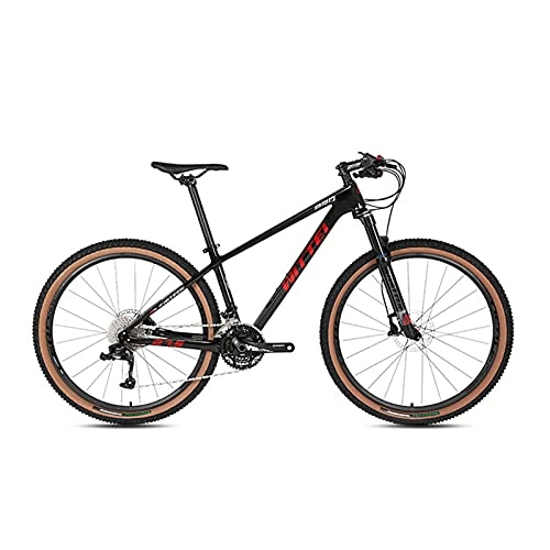 Mountain Bike : Mountain Bike da 27, 5 / 29 Pollici per Adulti E Giovani, Mountain Bike Leggere A 30 velocità, Freno Idraulico, Dimensioni del Telaio da Uomo, Colori Multipli, Black Red, 29 * 15 inch