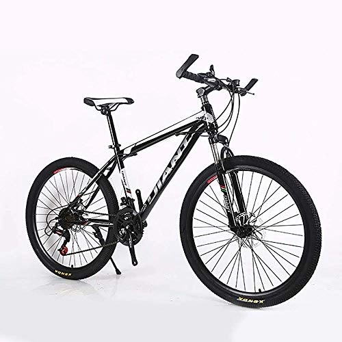Mountain Bike : Mountain Bike da uomo con doppia sospensione a doppio disco da 26" a 21 velocità, colore: nero