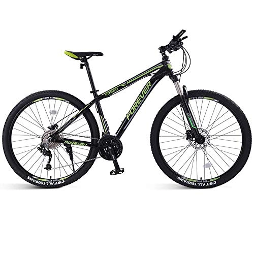 Mountain Bike : Mountain Bike Freni a Disco Sport 33 velocità 29 Pollici, Nero-Verde, Alluminio