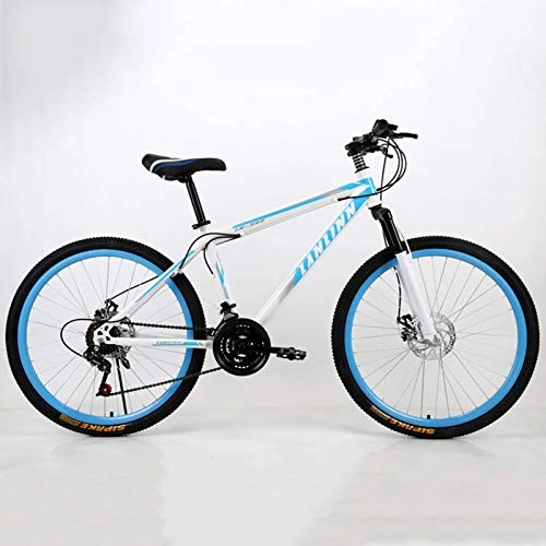 Mountain Bike : Mountain Bike Interamente in Alluminio, Mountain Bike a velocità variabile, quadrante con Ammortizzazione Bici a velocità variabile Bici per Adulti a 21 / 24 / 27 velocità, Freno a Disco Bicicletta per