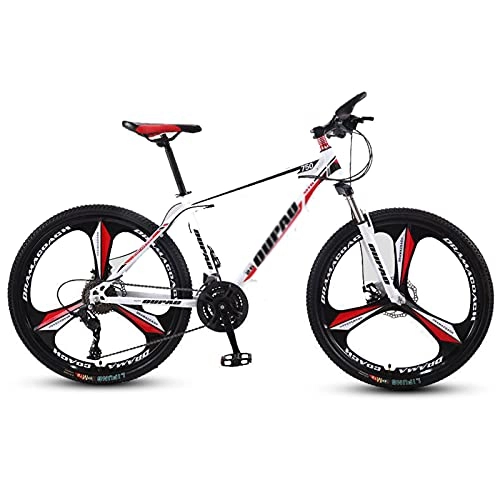 Mountain Bike : Mountain Bike N / B con forcella anteriore ammortizzante, freno a doppio disco per mountain bike, 26 pollici, ruote a 27 velocità, per pendolarismo all'aperto