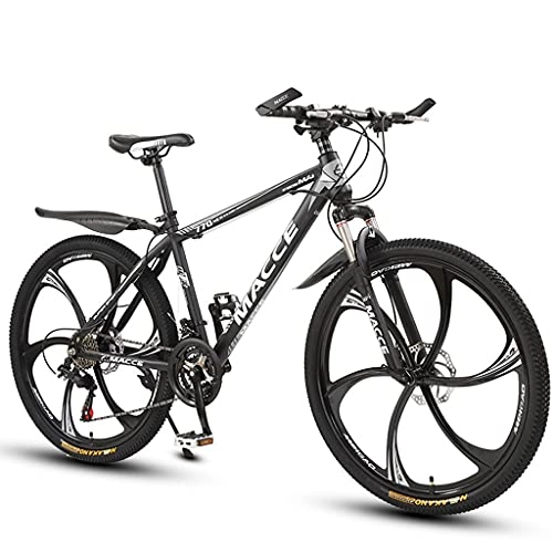 Mountain Bike : MTB Mountain Bike Hardtail Bike, 26 Pollici 27 velocità, Freni Disco, per Adolescenti / Adulti, Diversi Colori, Nero