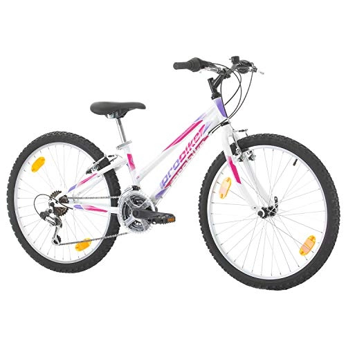 Mountain Bike : Multibrand, PROBIKE ADVENTURE, 24 pollici, 290mm, Mountain Bike, 18 velocità, Set parafango, Per donne, Bambini, Junior, Bianco (White)