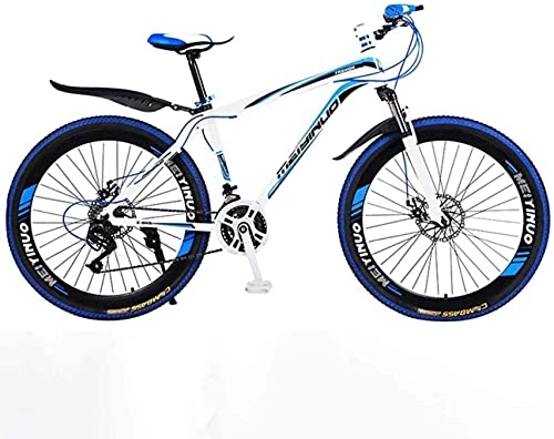 Mountain Bike : N&I 26In 24-Speed Mountain Bike for Adult Lightweight Aluminum Alloy Full Frame Wheel Front Suspension Mens Bicycle Disc Brake 6-20 D