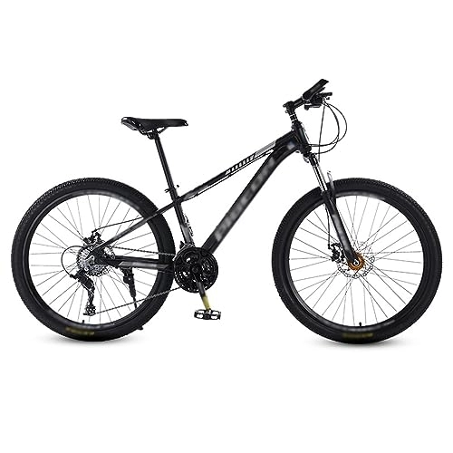 Mountain Bike : NYASAA Mountain Bike da 26 pollici, freni a doppio disco meccanici ad assorbimento degli urti a velocità variabile, telaio in acciaio ad alto tenore di carbonio, adatto per adulti (black 26)