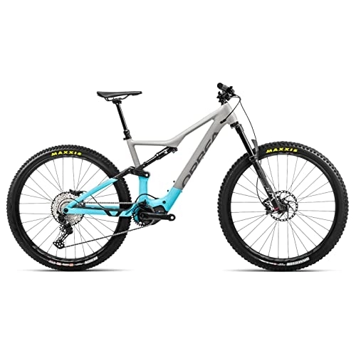 Mountain Bike : Orbea Unisex Fahrrad Rise H30 M MTB, 12-Gang, 41, 9 cm, 29", Grau Hellblau, M35517