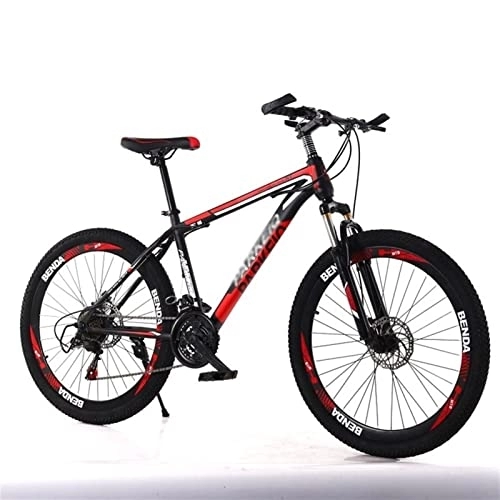 Mountain Bike : QCLU Sport Mountain Bike, Bikes da 26 Pollici Disc Hardtail MTB, Trekking Bike Bike Bike Girls Bike, Piena Sospensione Mountain Bike, 21 velocità, 3 Raggio (Color : Red, Dimensione : 29 inch)