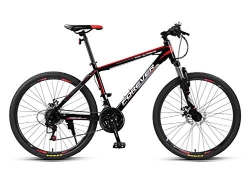 Mountain Bike : Qj Mountain Bike X1 Bicycle 24~26"24 Speed Brake Brake Bike, BlackRed, 24in